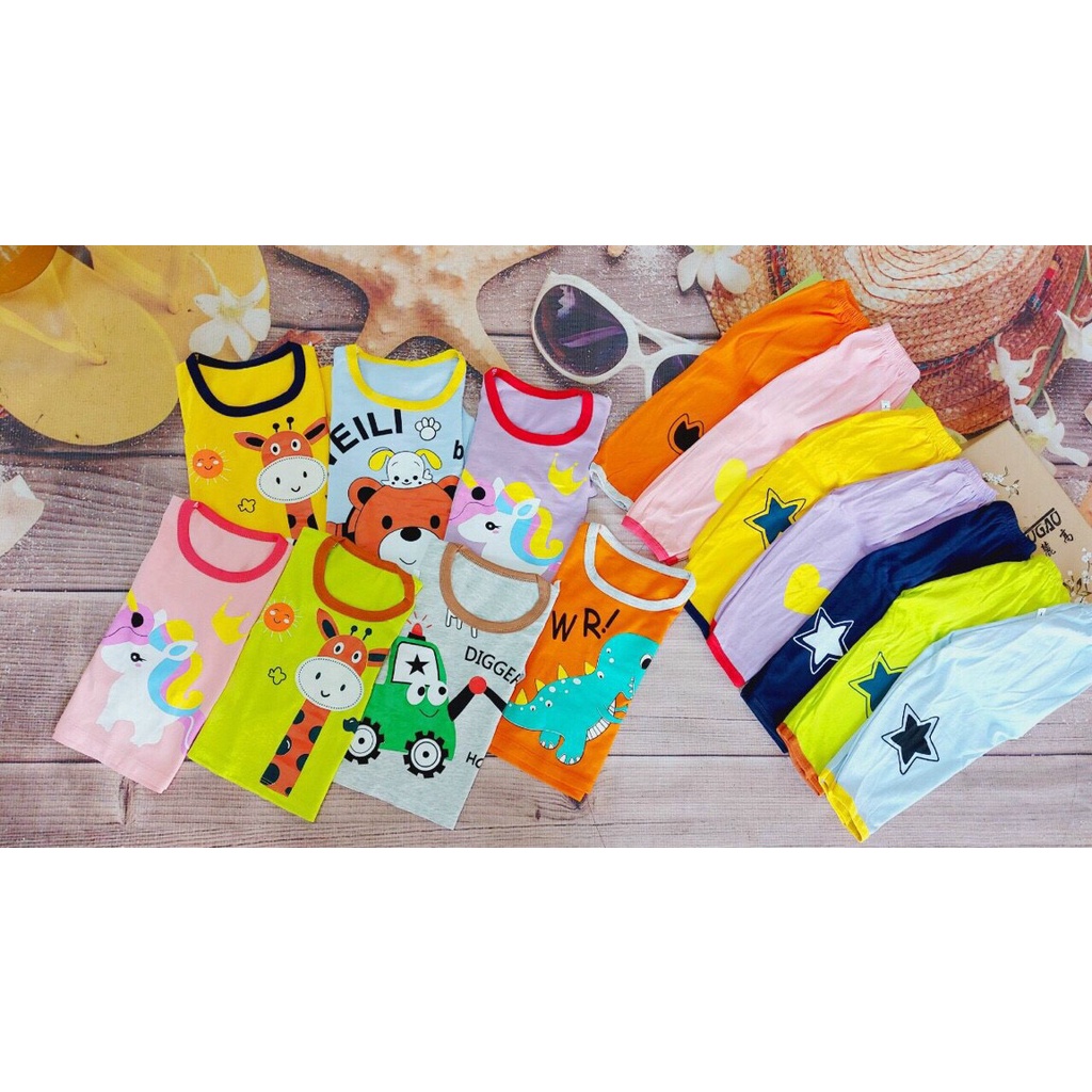 Bộ Cotton Tay Dài Bé