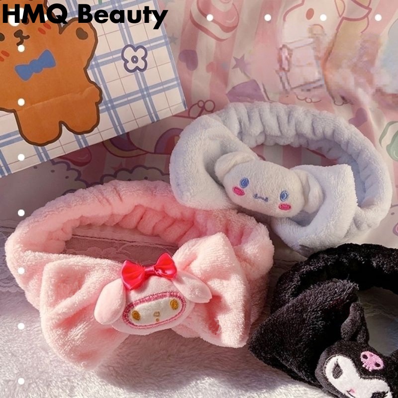 Female Kuromi Melody Yugui Dog Sweet Face Wash Makeup Ban nhạc Đầu Cute Hairband Home