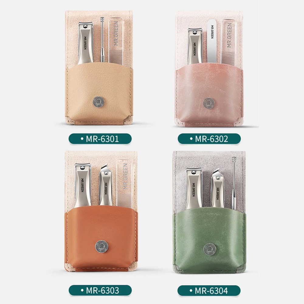 MR.GREEN Manicure Pedicure Set Nail Clippers Set Stainless Steel  with Travel Case