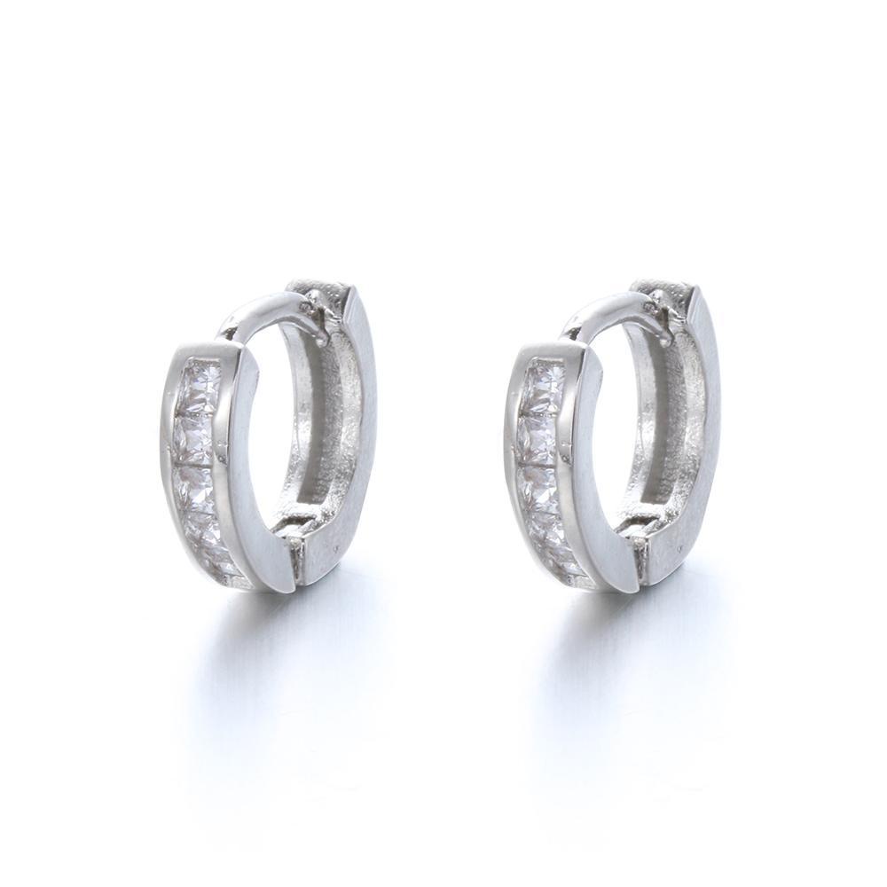 ROWANS Khuyên Vành Tai Đính Đá Pha Lê Sang Trọng