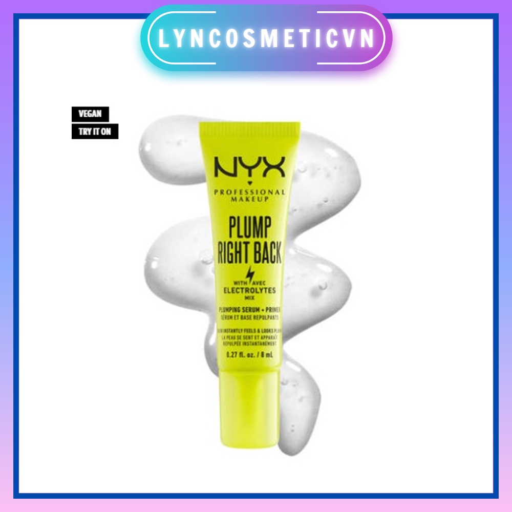 Kem lót thuần chay NYX Plump Right Back Primer Serum And Primer MINI