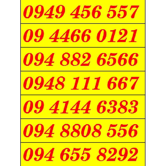 SIM SỐ ĐẸP MSVN1