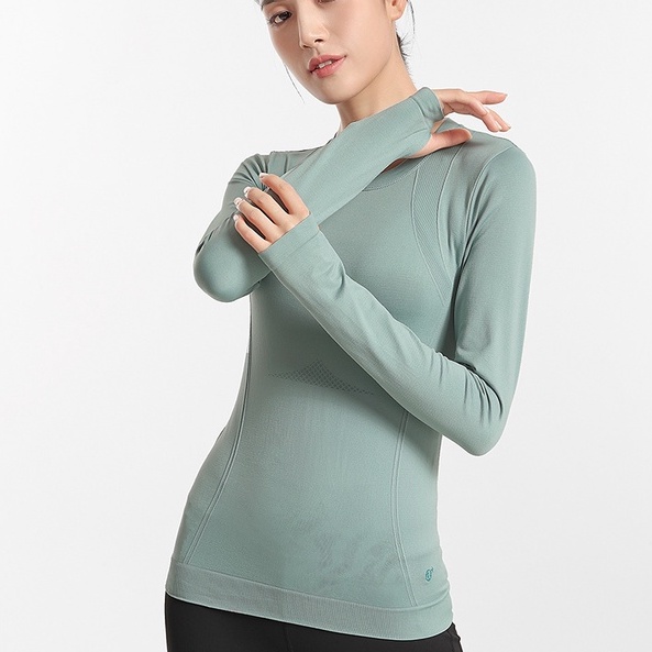 Áo thun thể thao CAMEL Y1W1NV908 dài tay dáng ôm quyến rũ trẻ trung cho nữ