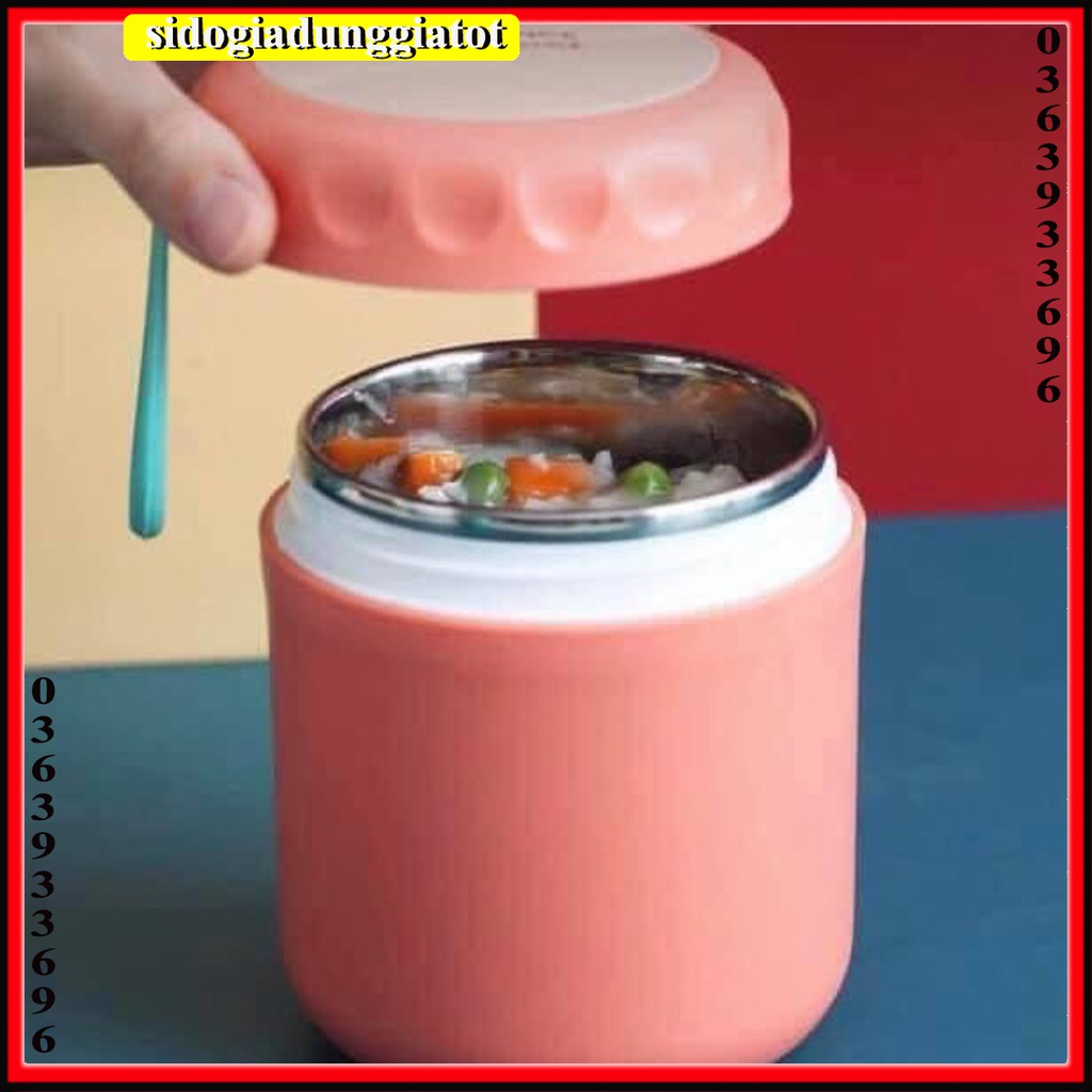 Bình ủ cháo siêu tiện lợi ELE ANCE 430ml hàng cao cấp - SĐGDGT