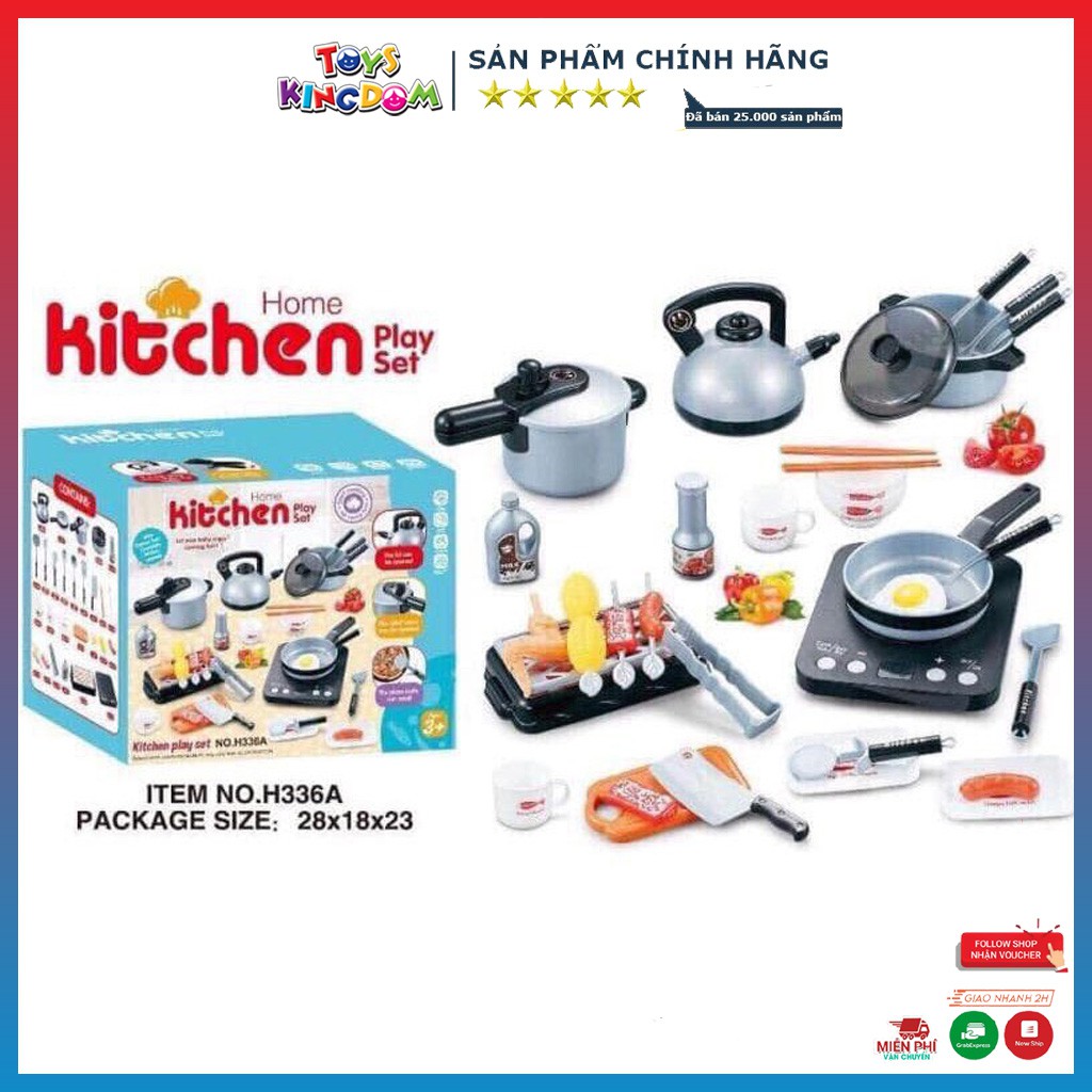 Đồ Chơi Cho Bé, Bộ Đồ Chơi Nấu Ăn Cao Cấp 36 Món No.H336A - Đồ Chơi Trẻ Em