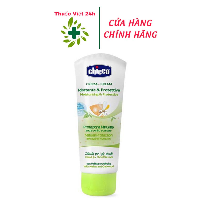 Kem Chống Muỗi Chicco Extra (Tuýp 100ml) - an toàn cho trẻ từ sơ sinh và mẹ bầu - thuocviet24h