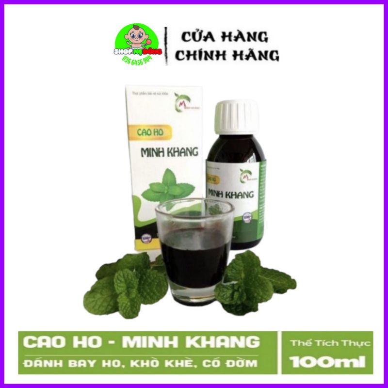 Cao ho Minh Khang hộp 100ml - Hết ho, tiêm đờm, hết viêm họng cho bé