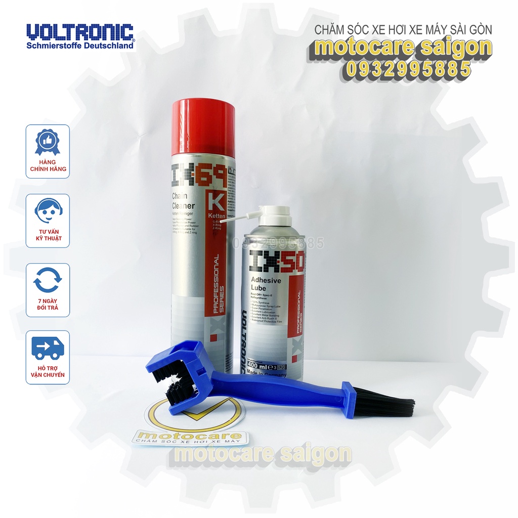 Combo Vệ Sinh Sên + Dưỡng Sên (Voltronic IX69 +IX50+ SPIDER+ WOW)