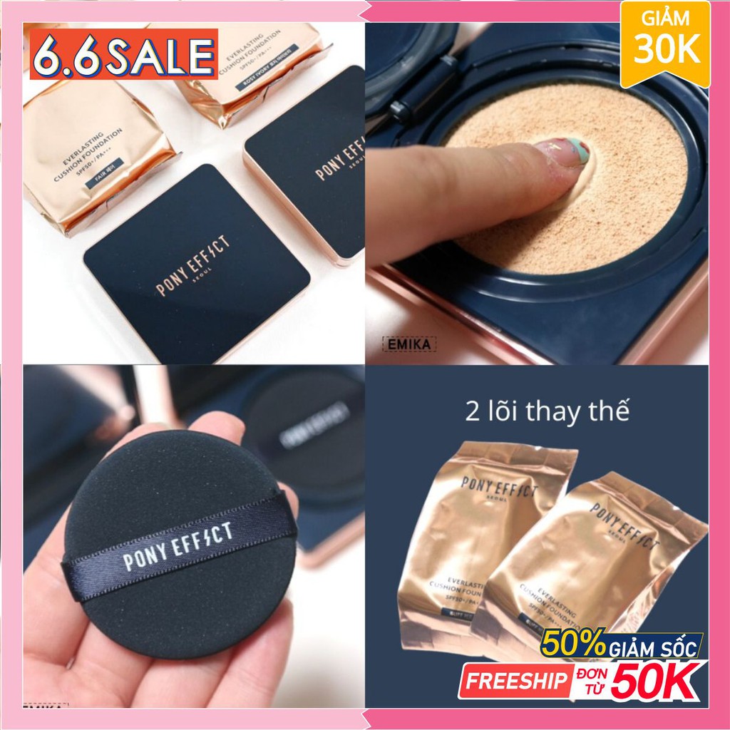 Phấn Nước Pony Effect Everlasting Cushion Foundation SPF 50+/PA+++