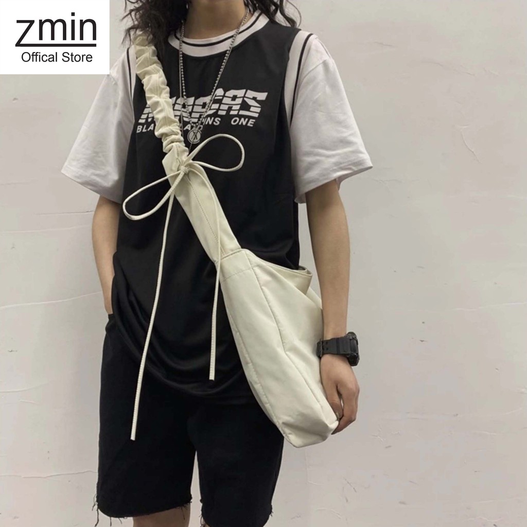 Túi đeo chéo nữ thời trang unisex Zmin, chất liệu vải  cấp chống thấm nước - T068