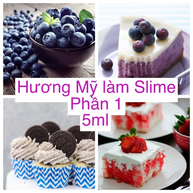 Hương liệu Mỹ làm slime 5ml  - hương thơm làm bánh