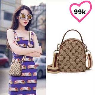 Balo đeo chéo dây vải bản to.