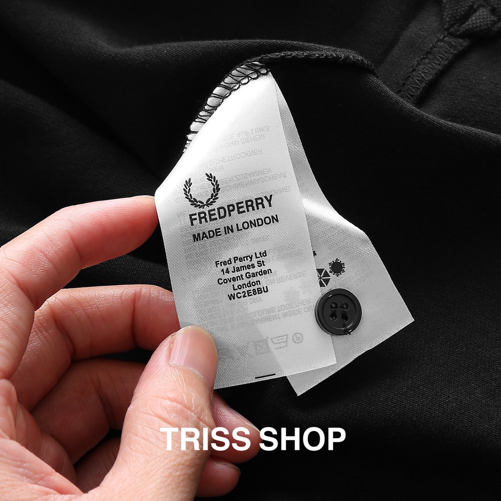 Áo polo nam ngắn tay FredPerry viền cổ 5 chất liệu cotton thoáng mát