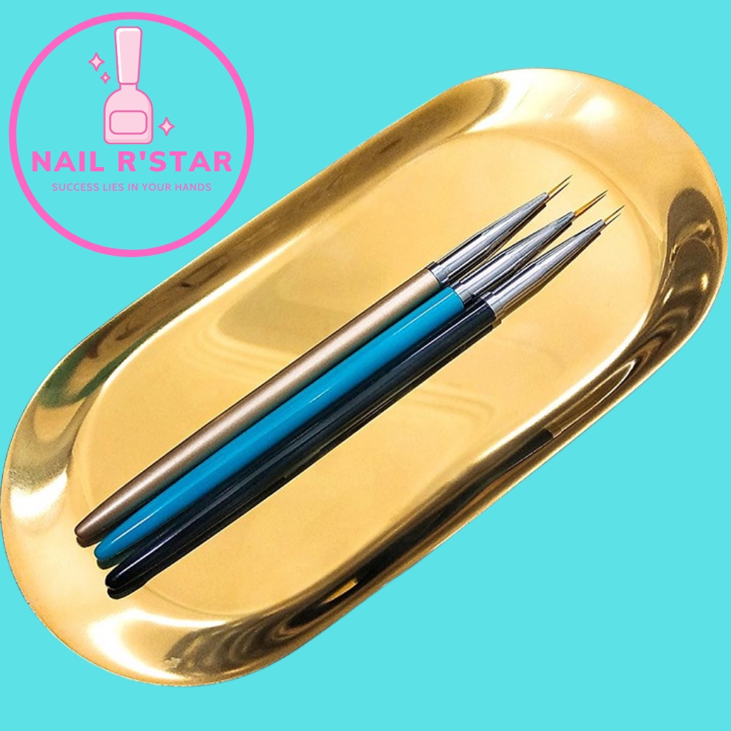 Set 3 cây cọ nét Beauty - Cọ vẽ chuyên dụng cho dân làm móng NAIL R’STAR