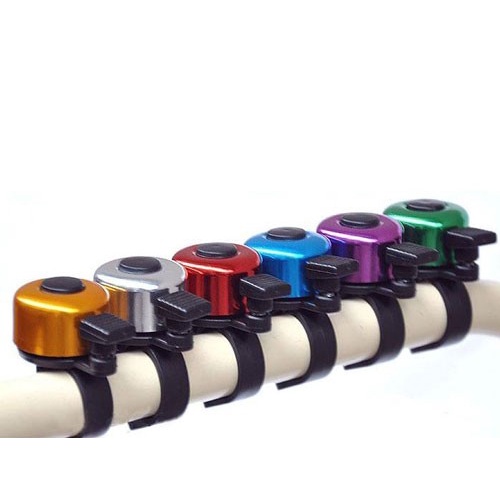 Chuông xe đạp mini loại rẻ chất lượng cao, tiếng vô cùng vang và to đảm bảo an toàn và chất lượng, nhiều sắc màu