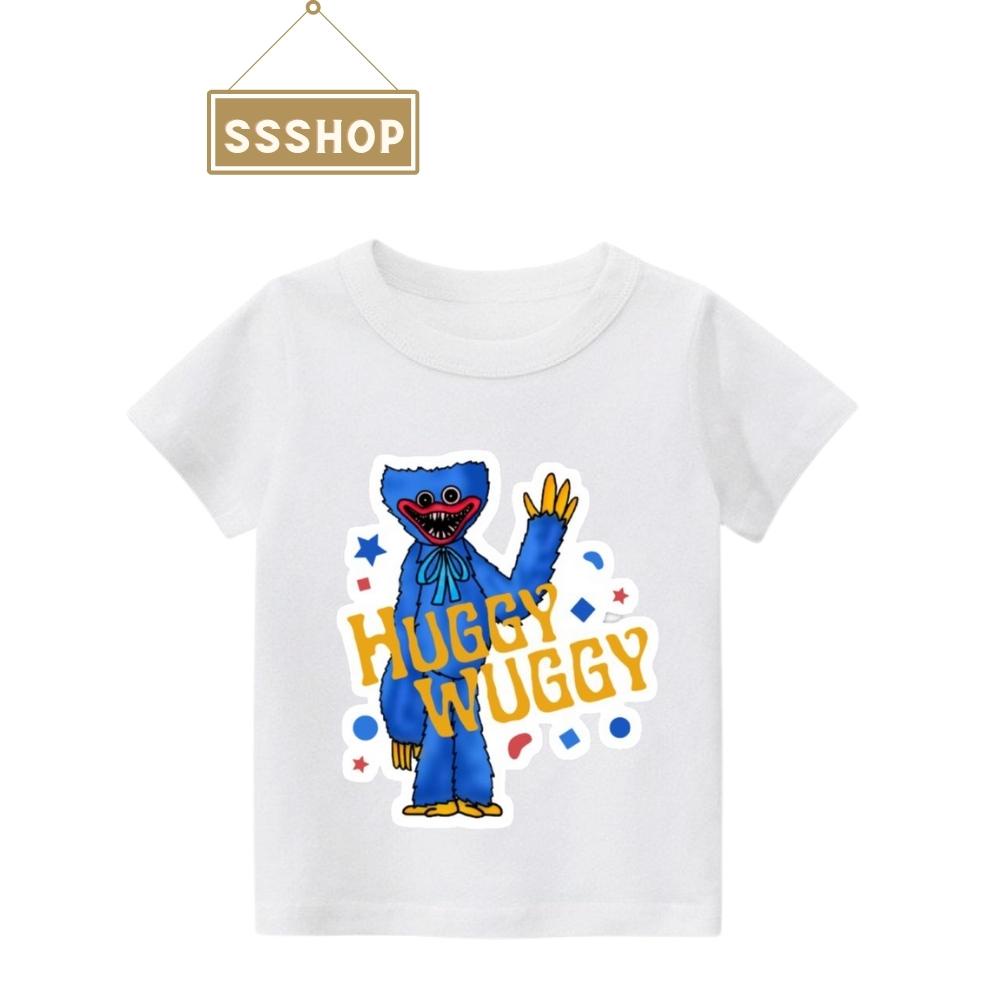 Áo thun cho bé in hình Game Huggy Wuggy, Chất liệu vải cotton mềm mịn thấm hút mồ hôi, Hình in sắc nét SSSHOP 06