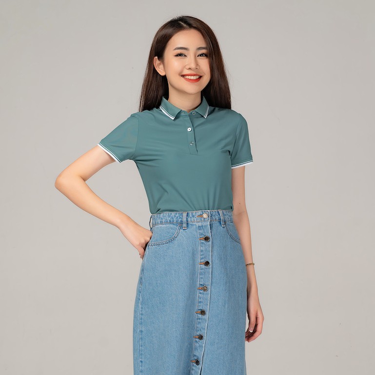 Áo Thun Polo Yody nữ local brand chất vải cotton, form dáng trẻ trung, áo phông cở bẻ công sở APN4014 | BigBuy360 - bigbuy360.vn