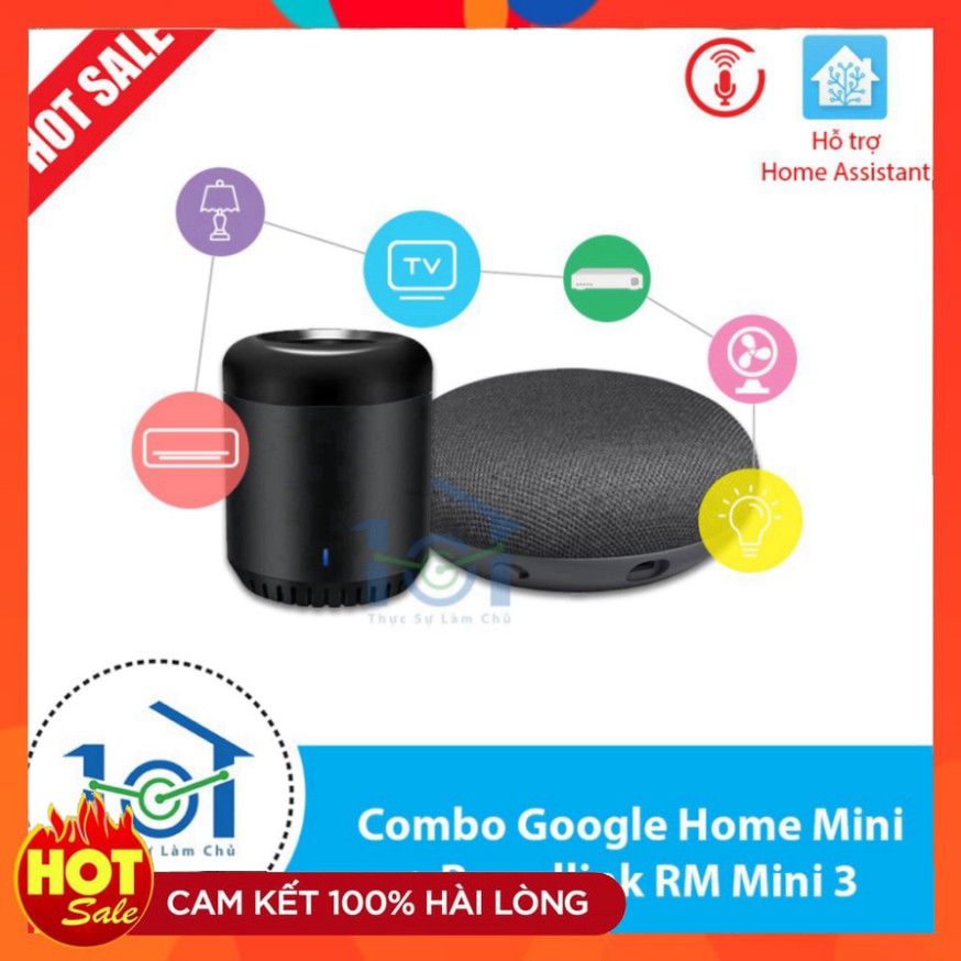 GIẢM SÂU Combo Smart Home bắt đầu bao gồm Loa Google và điều khiển hồng ngoại Broadlink Rm Mini 3 GIẢM SÂU