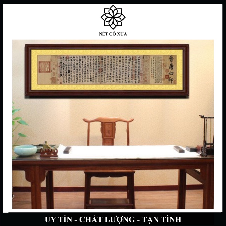 Tranh Bát Nhã Tâm Kinh Cao Cấp
