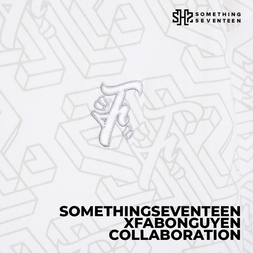Áo Overprint Tee X Logo Something Seventeen X Fabo Nguyen