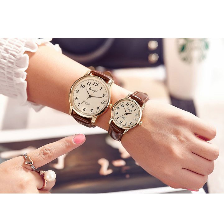 Đồng hồ nam nữ Kasiqi dây da thời trang SP684 (Nhiều màu) | BigBuy360 - bigbuy360.vn