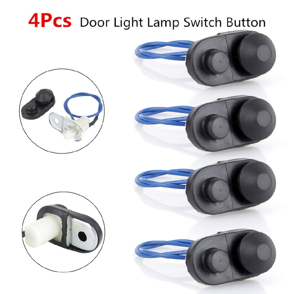 4pcs Universal Auto Car Interior Door Courtesy Light Lamp Switch Button