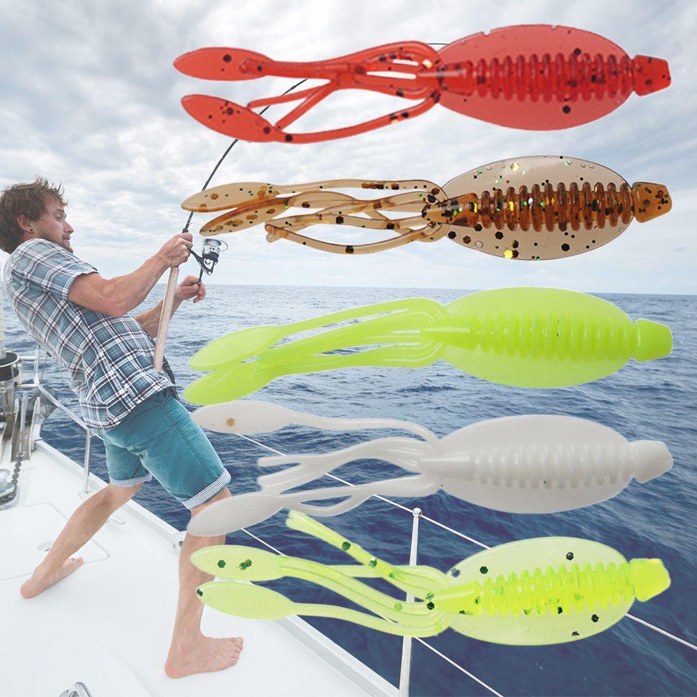 PISTA Mồi Câu Cá Giả Hình Bạch Tuộc Bằng Silicon Mềm 65mm