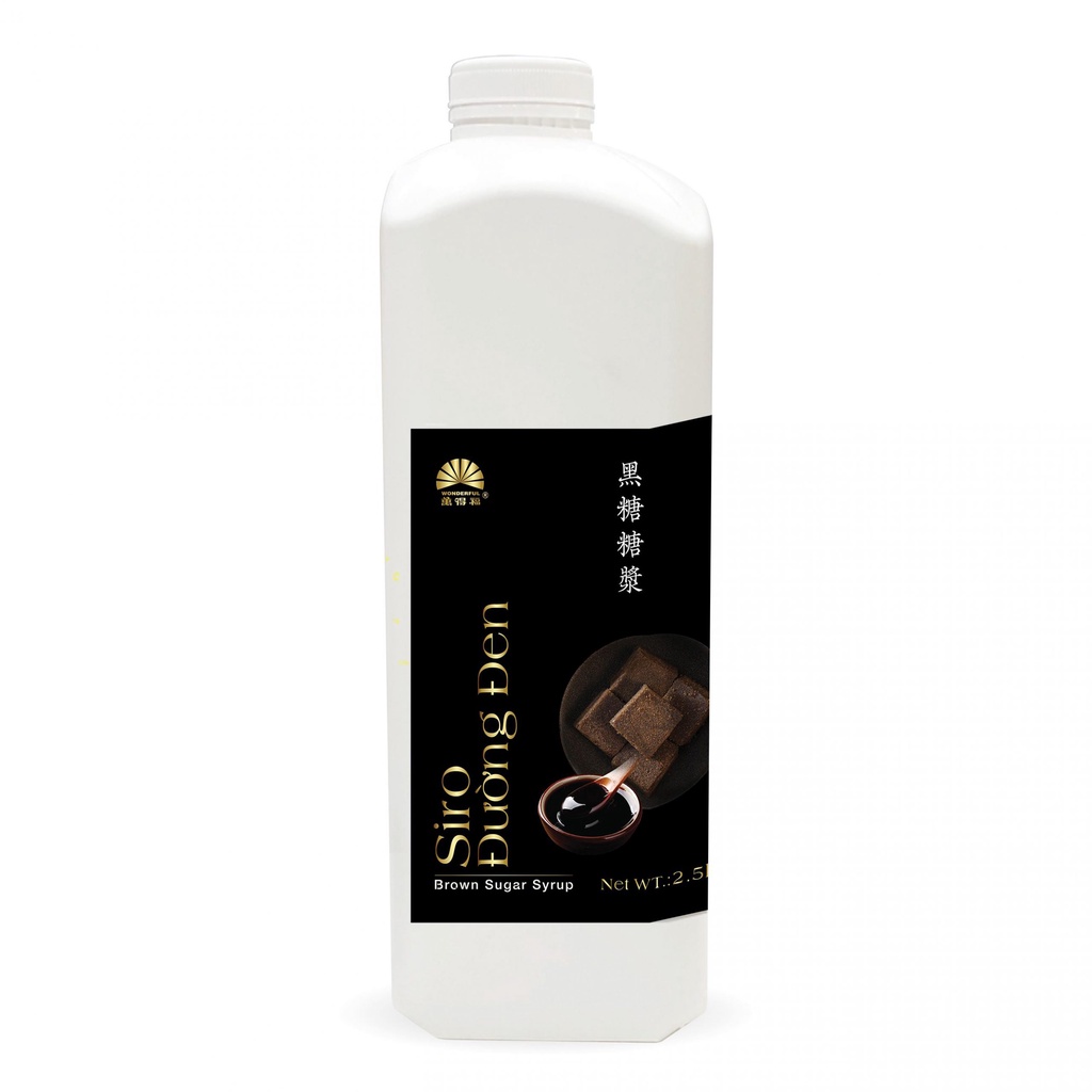 Siro Syrup Đường Đen Làm Sữa Tươi Trân Châu Đường Đen Wonderful Bình 2kg5