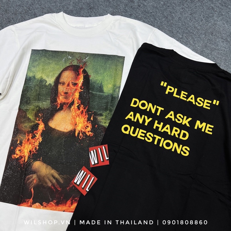 QUITEWELL TEE - SIMPSON & MONALISA - ÁO UNISEX SIZE USA