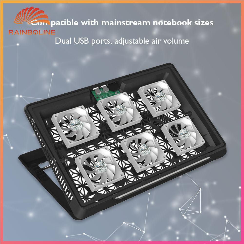 Quạt Tản Nhiệt Hai Cổng Usb Không Gây Tiếng Ồn Có Thể Điều Chỉnh Cho Laptop Đứng | BigBuy360 - bigbuy360.vn
