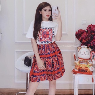 Set phông chân váy dài