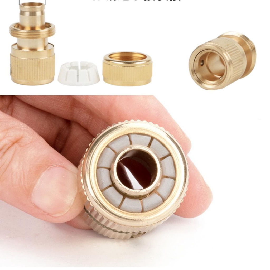 Nối nhanh 1 chiều dây ống nước phi 14 đến 18 vào vòi tưới cây, cấp nước Lionking Tonydx bảo hành 6 tháng Alate store