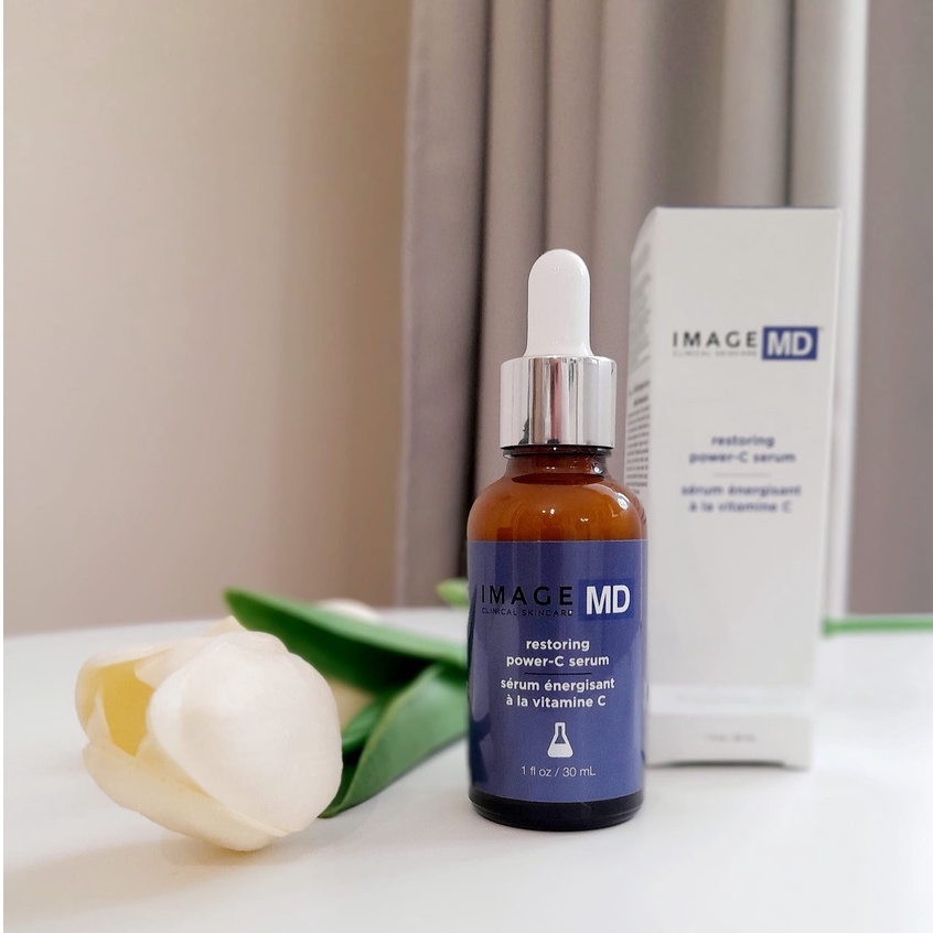 Tinh Chất Trắng Sáng và Tái Tạo Da 2 in 1 Chứa 20% Vitamin C + 0.5% Ferulic Acid IMAGE MD Restoring Power-C Serum 30ml