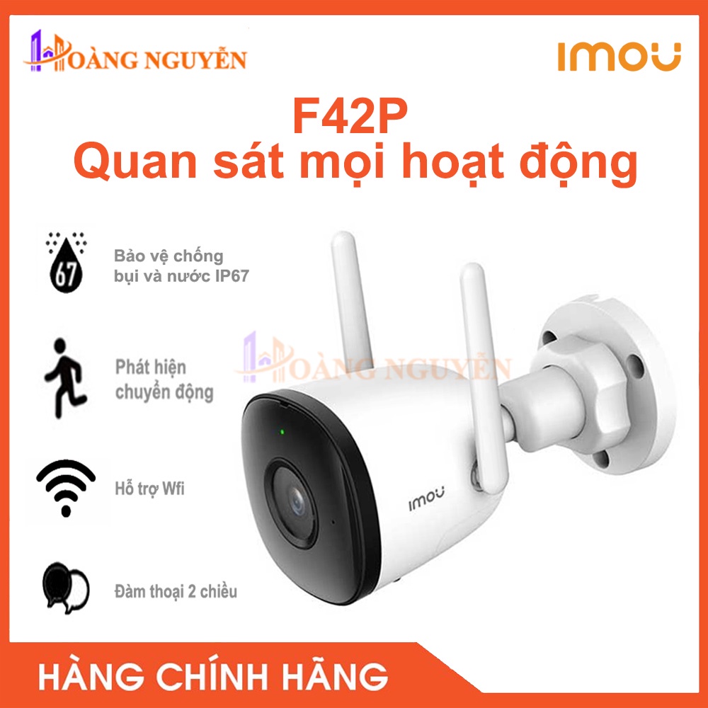 [NHÀ PHÂN PHỐI] Camera IMOU-F42P 4.0MP Hình Ảnh Nét Góc Siêu Rộng