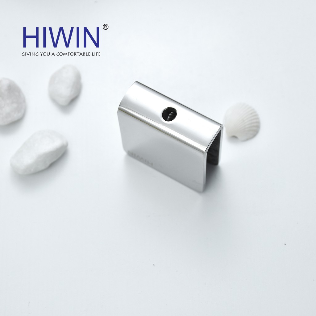 Kẹp chân kính vách kính nhà tắm Hiwin FC-085A mặt gương không khoét lỗ