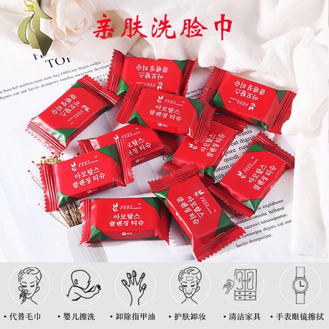 Khăn Giấy Ướt Nén Dạng Viên Kẹo HÀN QUỐC Đa Năng Mềm Mịn