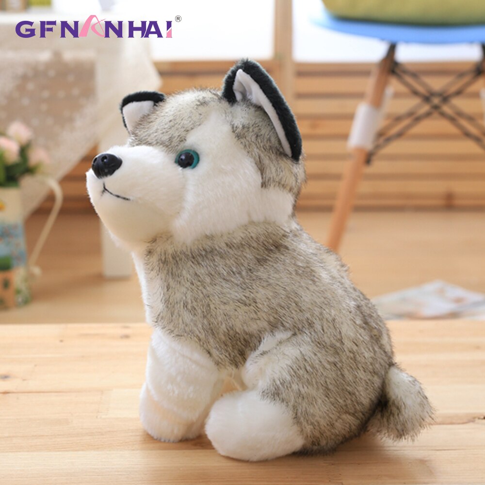 1 PC 18/23/28 Cm Kawaii Chó Con Đồ Chơi Nhồi Bông Dễ Thương Mô Phỏng Chó Husky Sang Trọng Đồ Chơi Búp Bê Nhồi Bông trẻ E