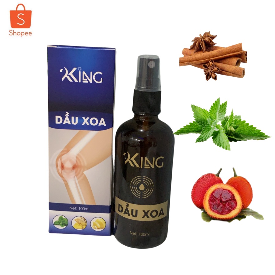 Dầu Xoa Bớp Hỗ Trợ Đau Mõi Vay Gáy KING