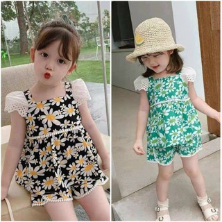 SÉT BỘ THUN HOA CÚC BÉ GÁI