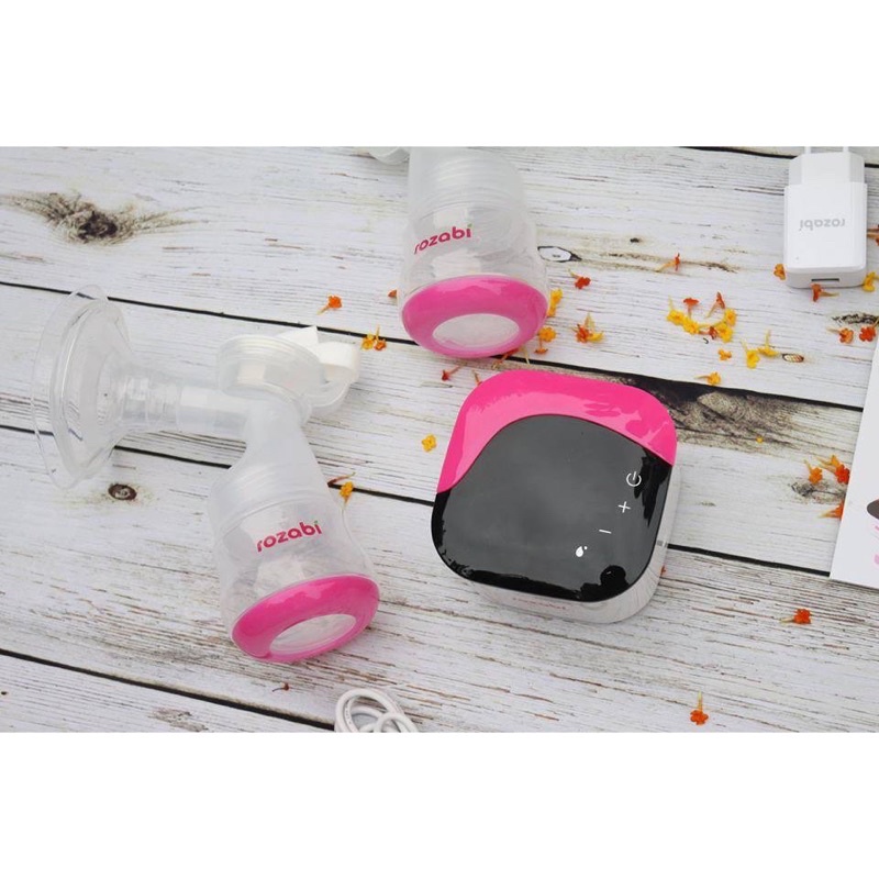 Phụ kiện Máy hút sữa điện đôi Rozabi Deluxe kết hợp 3 chế độ matxa, hút và vắt kiệt