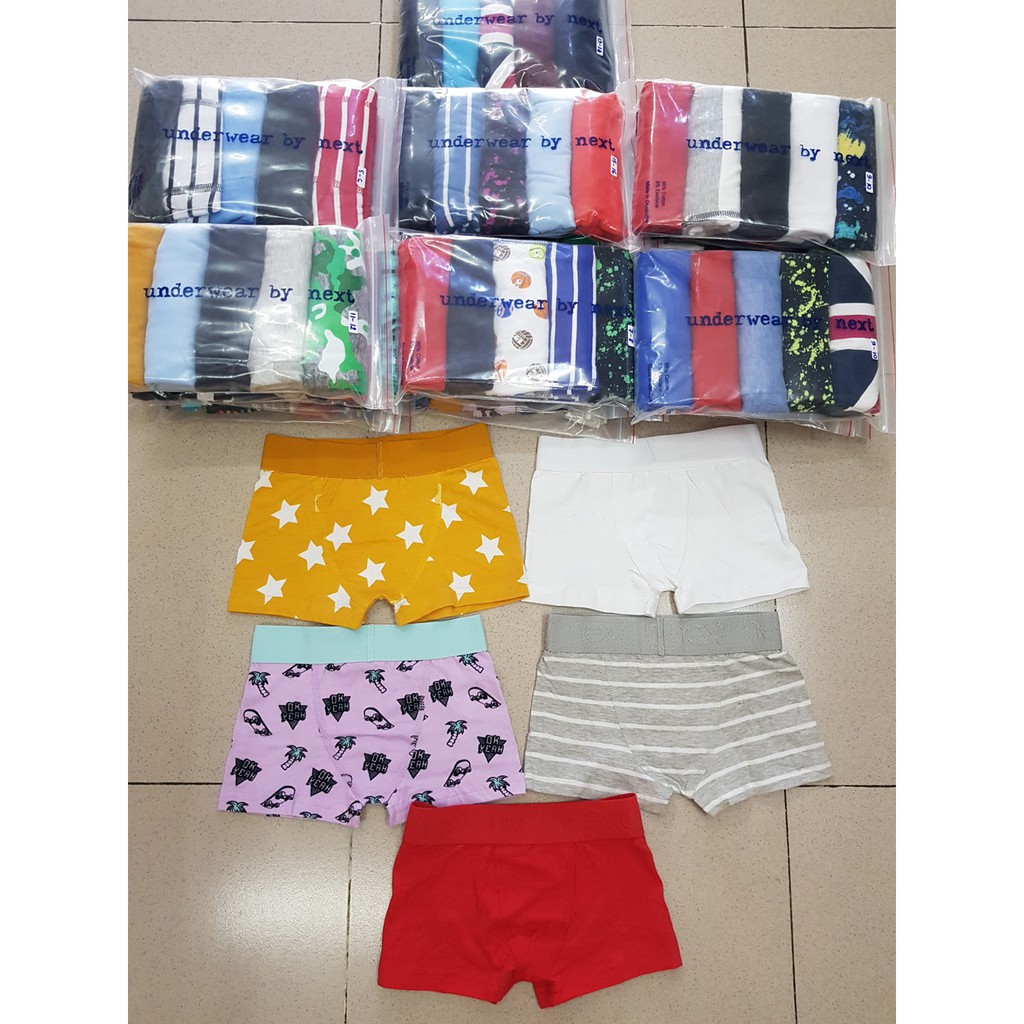 Hộp 5 quần sip đùi cotton mềm mại cho bé trai