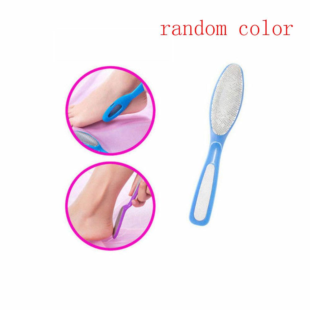 [Hàng mới về] Dụng cụ chà gót chân tẩy tế bào chết cứng hai mặt bằng thép không gỉ tiện lợi chuyên dùng