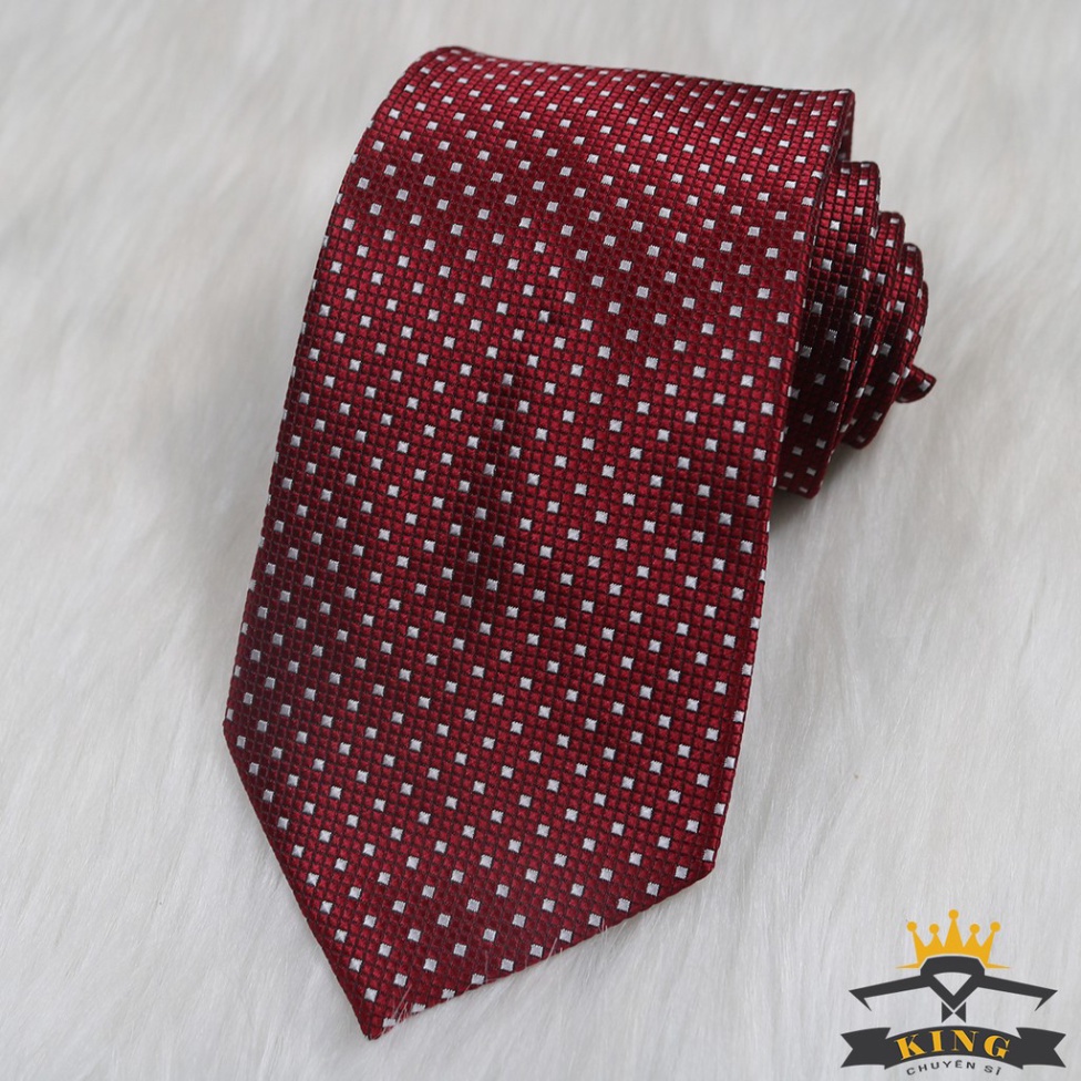 Cà vạt nam KING caravat chấm bi công sở cao cấp ( C052 )