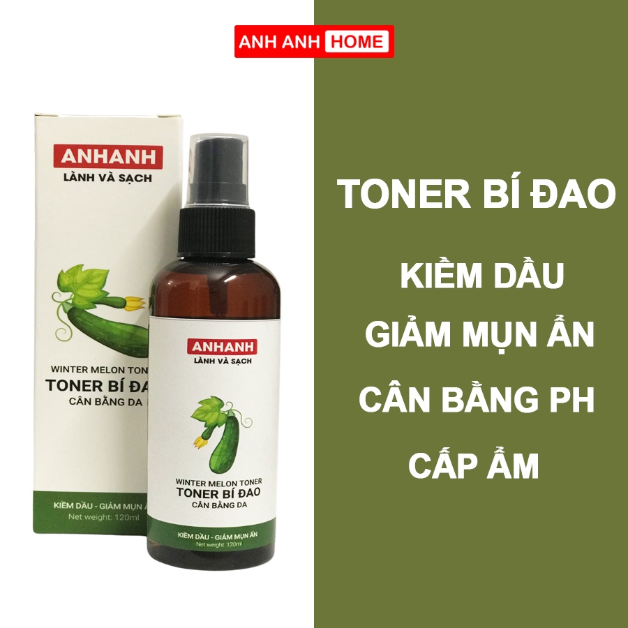 Toner Nước bí đao cân bằng da AnhAnh - Cấp ẩm, kiềm dầu, ngừa mụn