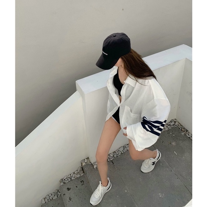 Áo Hai Dây / Quần Đùi / Áo Sơ Mi Thể Thao Dáng Rộng Thời Trang Cá Tính Cho Nữ | BigBuy360 - bigbuy360.vn