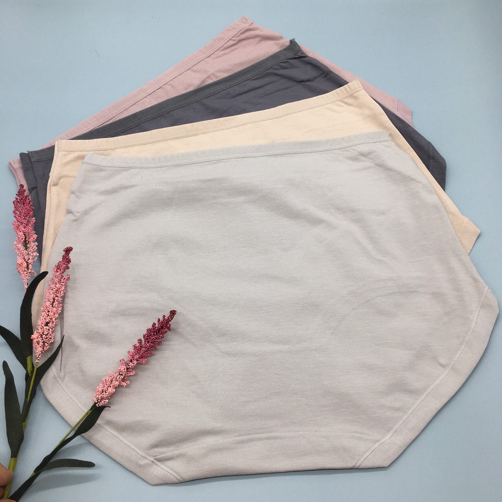 Quần lót nữ cotton cao cấp cạp cao , quần lót phối ren bigsize kháng khuẩn cho người béo 503 | BigBuy360 - bigbuy360.vn