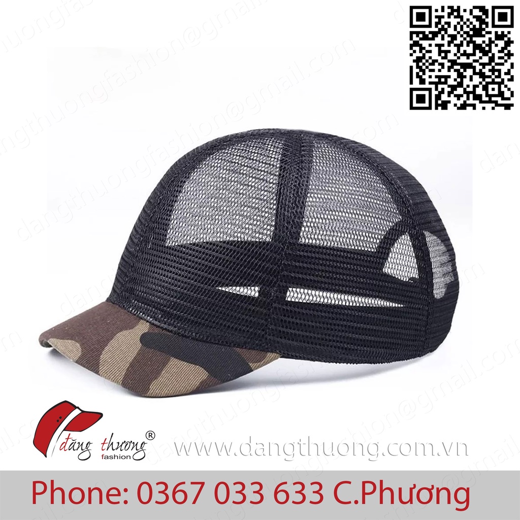 Mũ nón kết lưỡi trai lưới thoáng khí cho nam và nữ lưỡi ngắn và dài