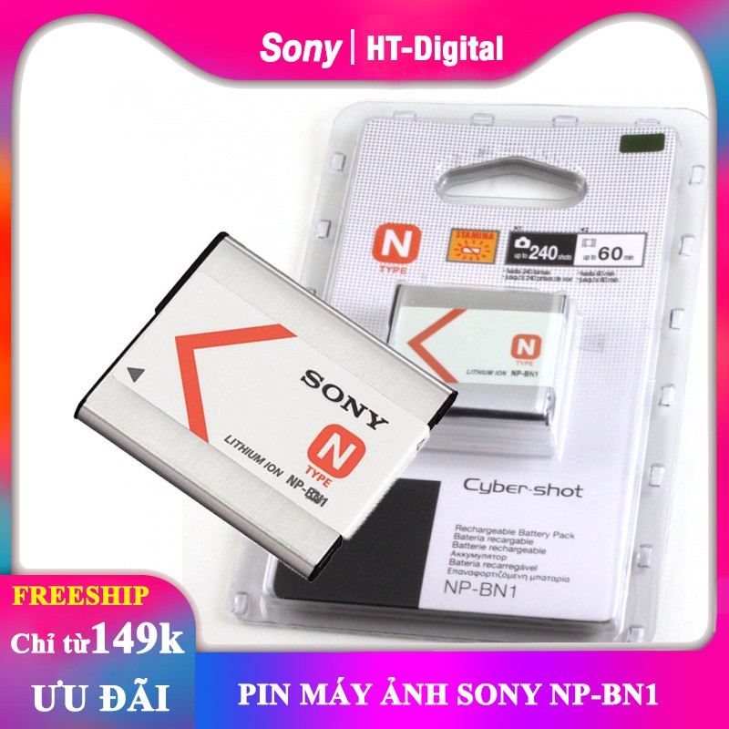 Pin máy ảnh Sony NP-BN1 cho sony WX5C TX7C TX5C W390 W380 W350 W350D W320 W310 W360 W330 TX9C T99C T99DC WX5C