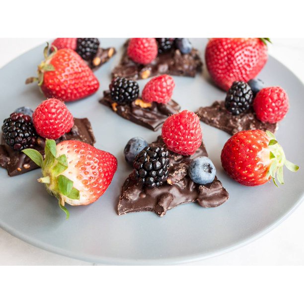 SOCOLA ĐEN - VIỆT QUẤT XANH - QUINOA GIÒN barkTHINS Dark Chocolate Blueberry with Quinoa Crunch, 133g (4.7 oz)