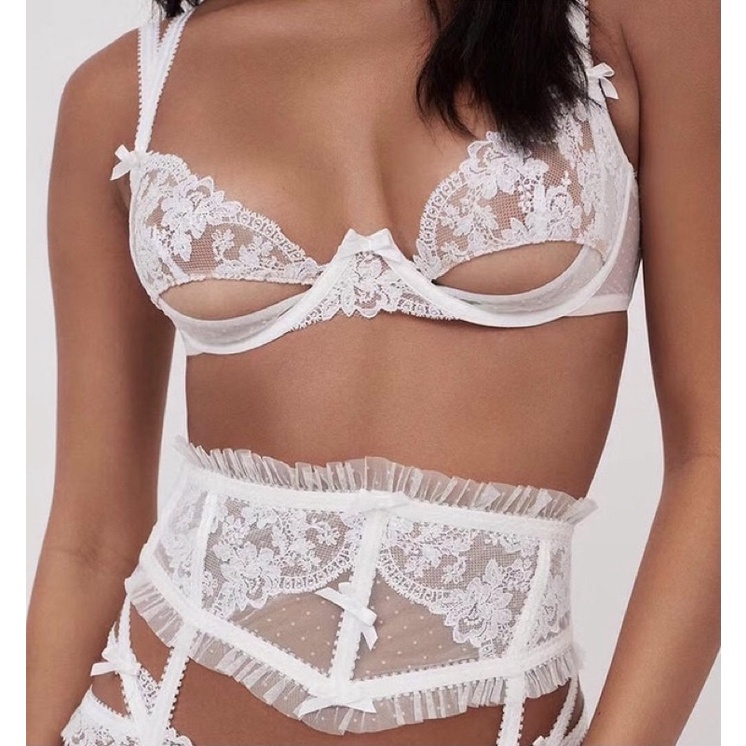 Đồ Lót Ren Nữ Kèm Đai Eo Bản To - Áo Có Gọng , Không Mút ,  Cut-out Gợi Cảm - Sexy Lingerie | WebRaoVat - webraovat.net.vn